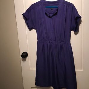 Purple J Crew Short Sleeve Dress